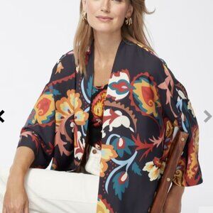 Chico's | Floral Kimono Jacket Cardigan Size L/XL